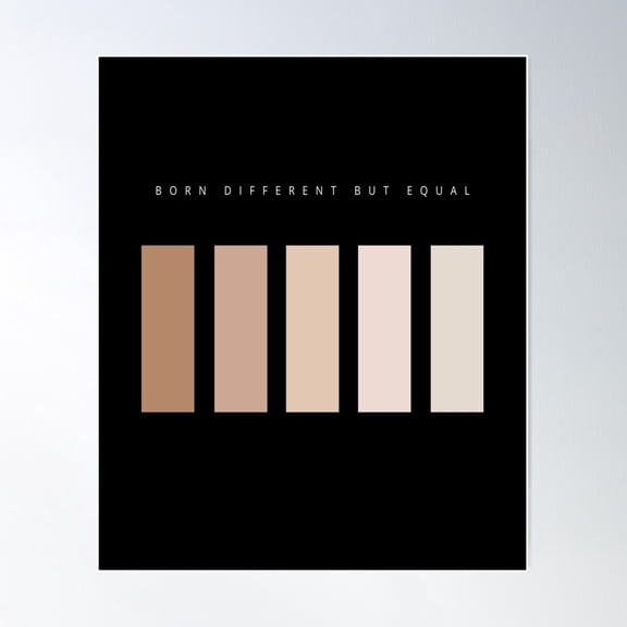 Born Different But Equal Poster Wall Art, Modern Wall Decor For Living Room Bedroom, 24x36 UNFRAMED