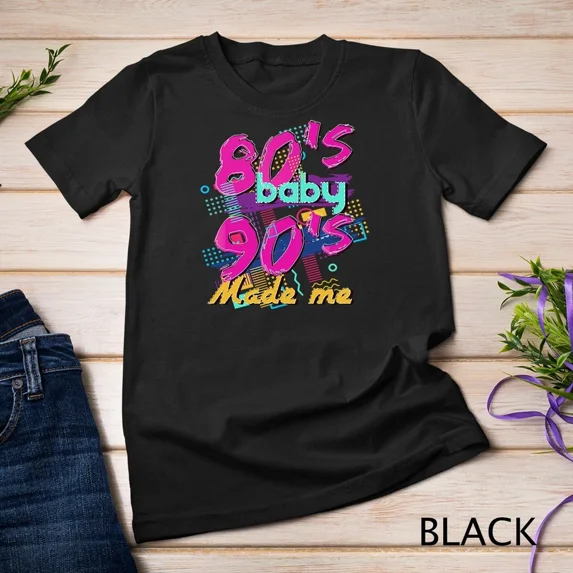 Born Eighties Built Nineties Nineties Baby Nostalgic Graphic T Shirt ...