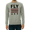 thumbnail image 1 of Born Fly Mens The Baton Rouge Crewneck Sweatshirt, Grey, Small, 1 of 2
