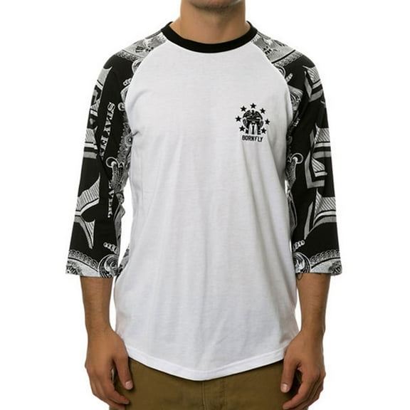 Born Fly Mens The Indianapolis Raglan Graphic T-Shirt