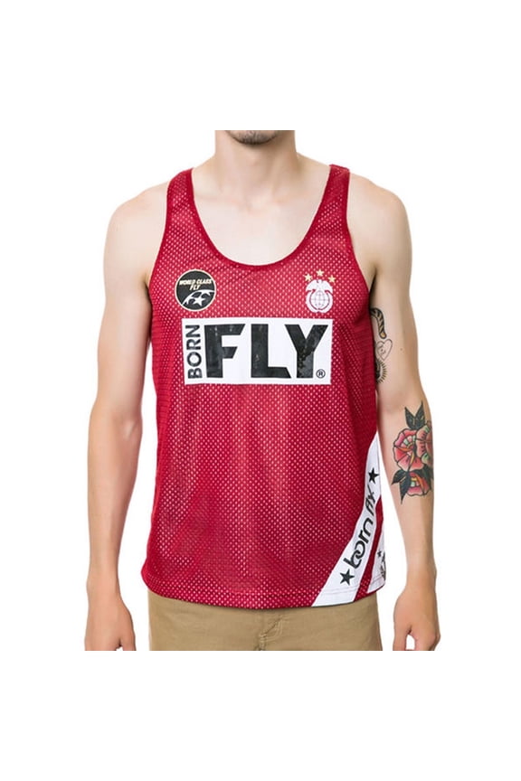 Mens The Quest Mesh Jersey, Red, X-Large