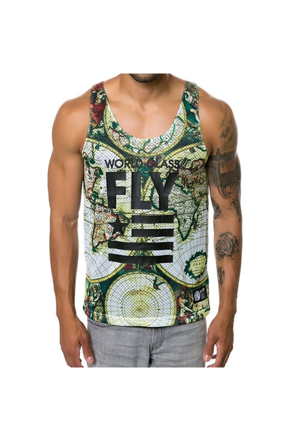 Mens The Salty Dog Tank Top, Black, Small