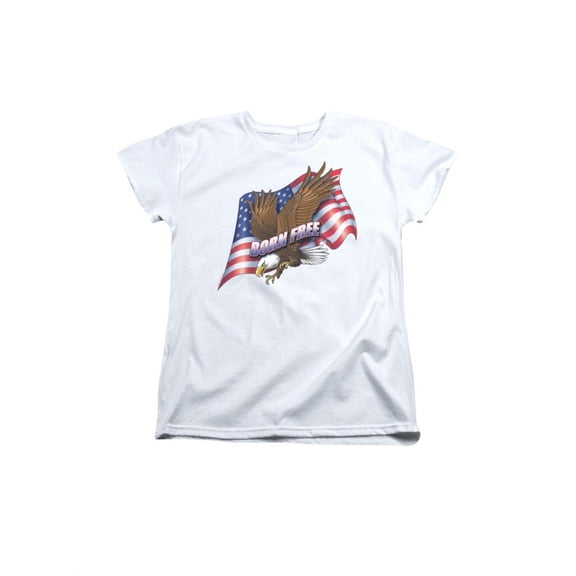Born Free Flag & Eagle Women's T-Shirt Tee