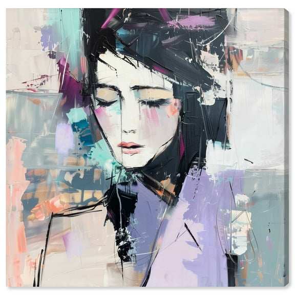 Born From Pastels Abstract Canvas Wall Art by Art Remedy, Gallery Wrapped, 12"x12"