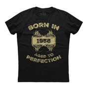 Born In 1958 Aged To Perfection Birthday T-Shirt