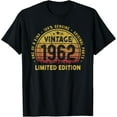 thumbnail image 1 of Born In 1962 Vintage 62nd Birthday Turning 62 year Old T-Shirt, 1 of 3