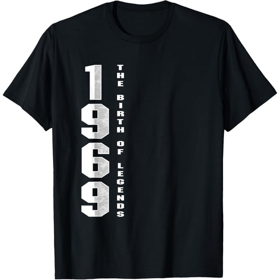 Born In 1969 The Birth Of Legends Anniversary Birthday Gift T-Shirt