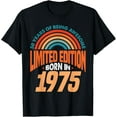 thumbnail image 1 of Born In 1975 Limited Edition 50 Years of Being Awesome Retro T-Shirt, 1 of 3