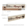 thumbnail image 1 of Born In A Manger Block Sign 3x13, 1 of 5