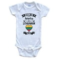 thumbnail image 1 of Born In America With A Lithuanian Heart Baby Bodysuit, 1 of 2
