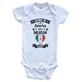 thumbnail image 1 of Born In America With A Mexican Heart Baby Bodysuit, 1 of 2