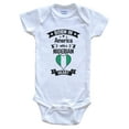 thumbnail image 1 of Born In America With A Nigerian Heart Baby Bodysuit, 1 of 2