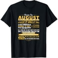 thumbnail image 1 of Born In August Leo Zodiac Virgo Birthday Month Fun T-Shirt, 1 of 4