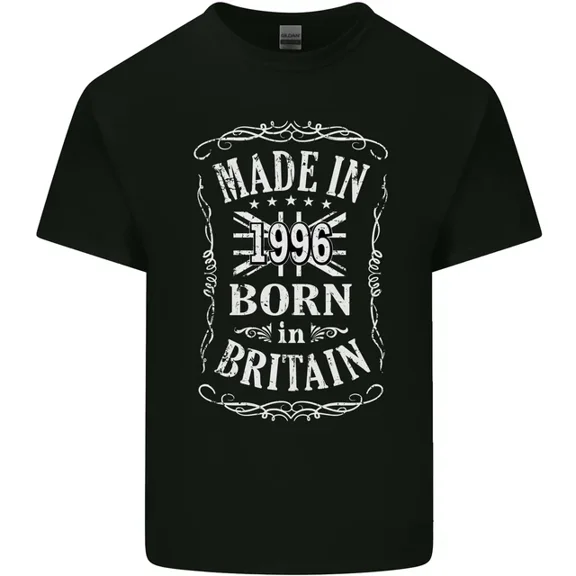 Born In Britain 29Th Birthday Made 1996 Mens Womens T-Shirt