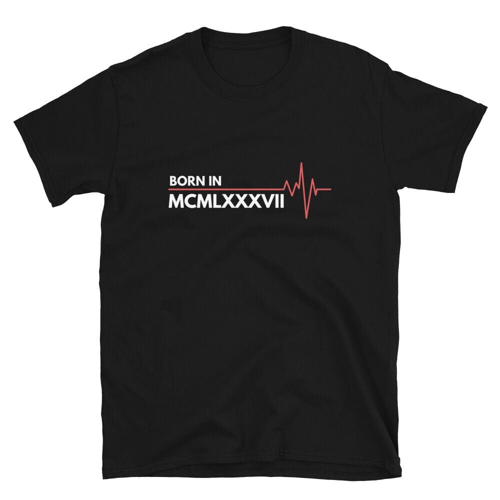 Born In MCMLXXXVII 1987 Roman Numerals Year Of Birth T Shirt Walmart born-in-mcmlxxxvii-1987-roman-numerals-year-of-birth-t-shirt-walmart
