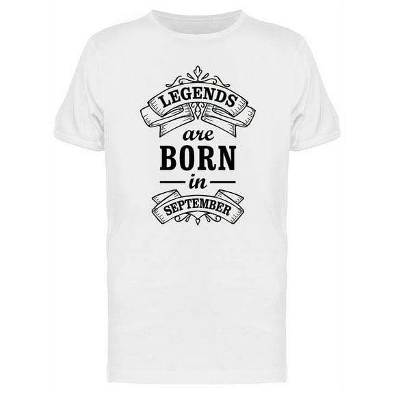 Born In September Design T-Shirt Men -Image by Shutterstock, Male x-Large