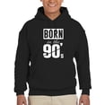 thumbnail image 1 of Born In The Nineties Hoodie Men -GoatDeals Designs, Male 3X-Large, 1 of 4
