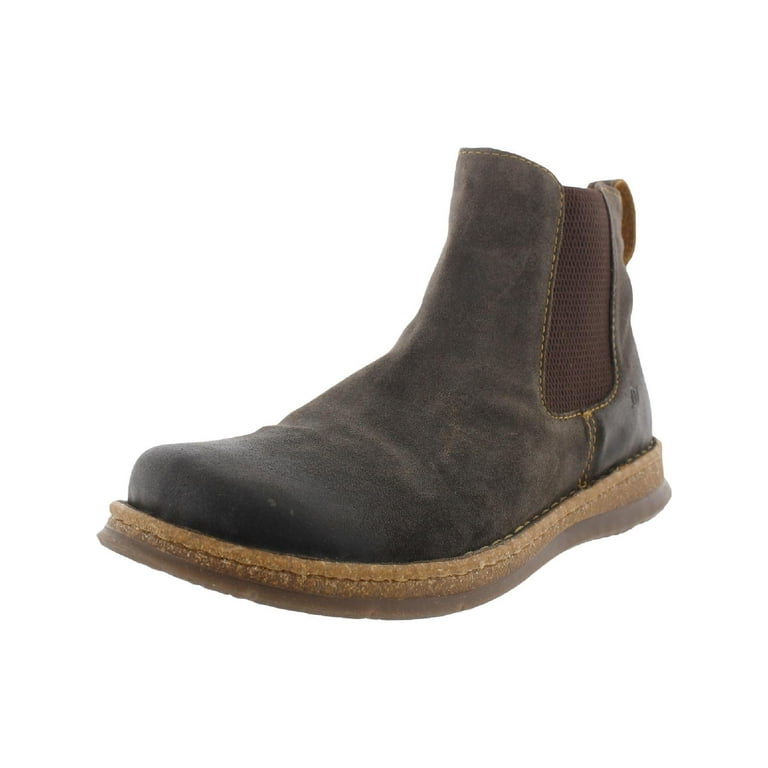 Born Mens Brody Suede Slip On Chelsea Boots