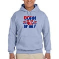 thumbnail image 1 of Born On 4Th Of July Hoodie Men -Image by Shutterstock, Male Large, 1 of 4