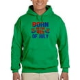 thumbnail image 1 of Born On 4Th Of July Hoodie Men -Image by Shutterstock, Male x-Large, 1 of 4