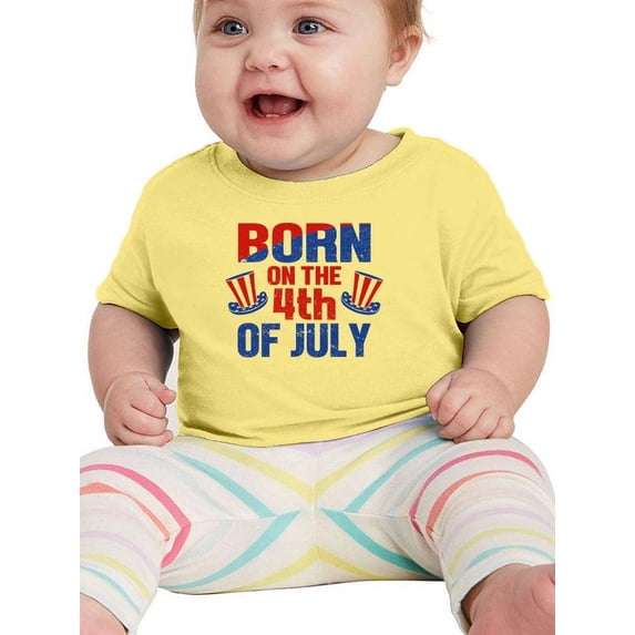 Born On 4Th Of July T-Shirt Infant -Image by Shutterstock, 6 Months