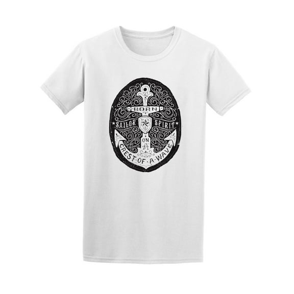 Born On A Crest Of Wave Sailor T-Shirt Men -Image by Shutterstock, Male Medium