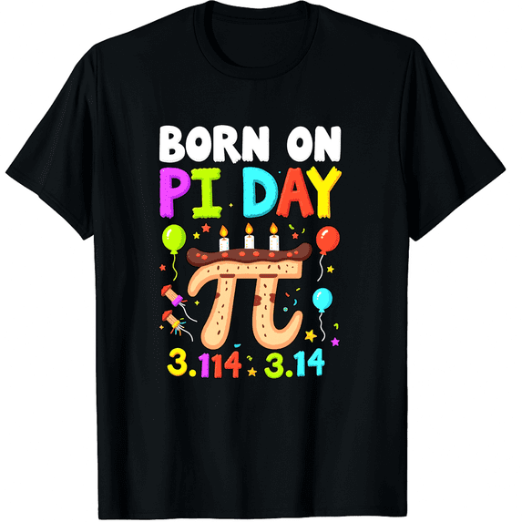 Born On Pi Day Birthday 2024 Happy Math Men Women Short Sleeve Graphic ...