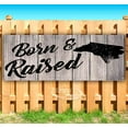 thumbnail image 1 of Born & Raised North Carolina 13 oz Vinyl Banner With Metal Grommets, 1 of 4