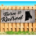 thumbnail image 1 of Born & Raised Rhode Island 13 oz Vinyl Banner With Metal Grommets, 1 of 4