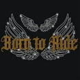 thumbnail image 1 of Born to Ride Wing Rhinestone Iron on Hotfix Heat Transfer Decal Bling Rhinestone Sticker Heat Transfer Patch Clothing Repair Applique for T-Shirt Clothing Pants Bags, 1 of 9