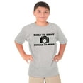 thumbnail image 1 of Born Shoot Forced Work Photographer Crewneck T Shirts Boy Girl Teen Brisco Brands L, 1 of 6