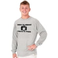 thumbnail image 1 of Born Shoot Forced Work Photographer Long Sleeve TShirt Men Women Brisco Brands S, 1 of 6