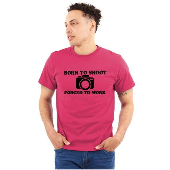Born Shoot Forced Work Photographer Plus Size Crewneck Graphic Tee Shirt Brisco Brands 3X
