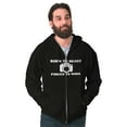thumbnail image 1 of Born Shoot Forced Work Photographer Unisex Fleece Graphic Zip Up Hoodie Brisco Brands 2X, 1 of 5