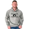 thumbnail image 1 of Born Shoot Forced Work Photographer Unisex Plus Fleece Graphic Hoodie Brisco Brands 5X, 1 of 5