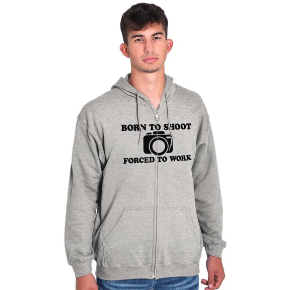 Born Shoot Forced Work Photographer Zip Up Hoodie Men's Women's Brisco Brands X