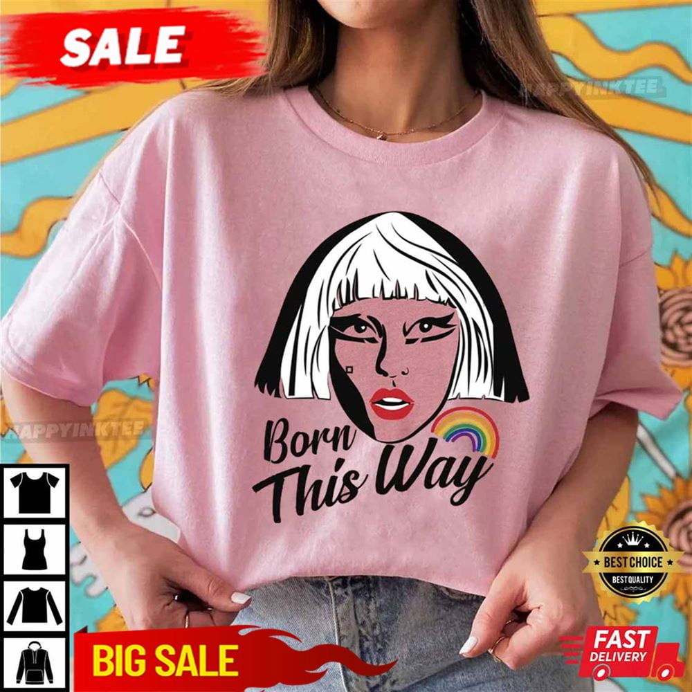 Born This Way Lady Gaga Usa Tour Tshirt