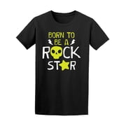 Born To Be A Rockstar Stars T-Shirt Men -Image by Shutterstock, Male XX-Large