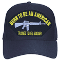 thumbnail image 1 of Born To Be An American, Trained To Be A Soldier' Army Ball Cap, 1 of 1