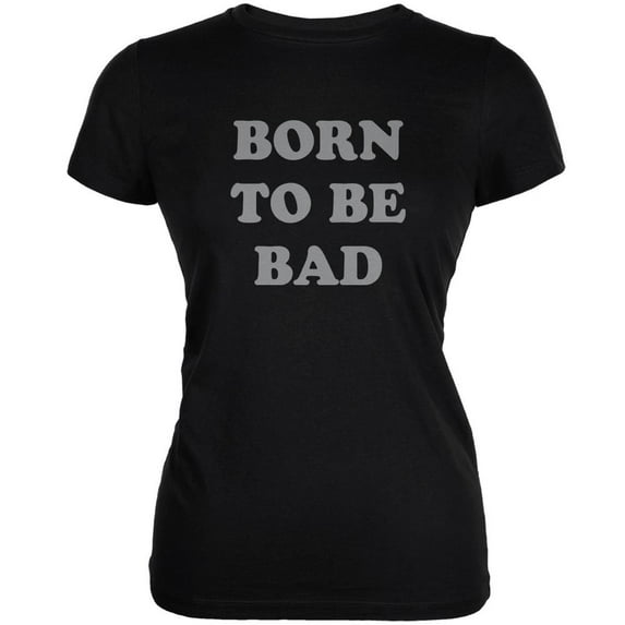 Born To Be Bad Inspired By Joan Jett Black Juniors Soft T-Shirt - Small
