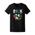thumbnail image 1 of Born To Be Rock Star Guitar T-Shirt Men -Image by Shutterstock, Male Large, 1 of 2