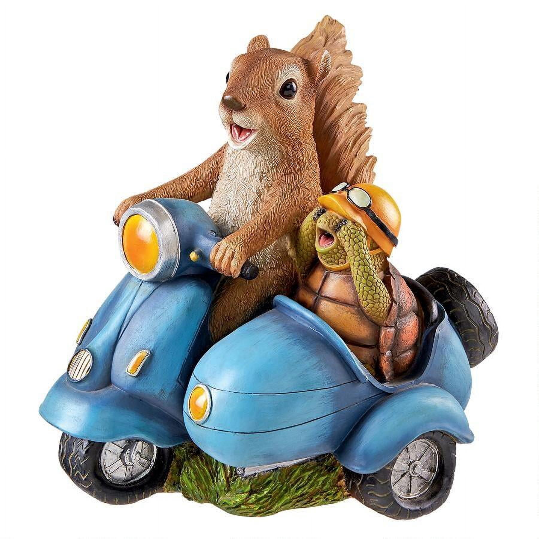 Squirrel Riding Motorcycle Born To Be Wild Squirrel On Motorcycle Statue - Walmart Business Supplies