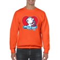 thumbnail image 1 of Born To Chill Heart - Cozy Polar-Bear ICEE Graphic Men's Sweatshirt, 1 of 4