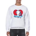 thumbnail image 1 of Born To Chill Heart - Cozy Polar-Bear ICEE Graphic Men's Sweatshirt, 1 of 4