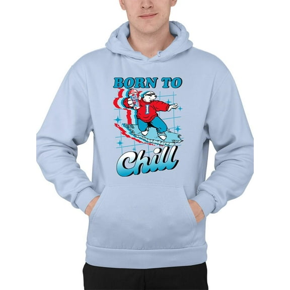 Born To Chill - Surfing Polar-Bear ICEE Graphic Men's Hoodie