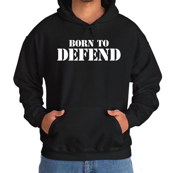 Born To Defend Hoodie – Military Pride Pullover, Patriotic Apparel, Veteran Gift