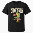 thumbnail image 1 of Born To Dilly Dally Frog Graphic T-Shirt, Unisex Classic Fit Tee, 1 of 9