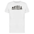 thumbnail image 1 of Born To Meditate Evolution Logo Tee Men's -Image by Shutterstock, 1 of 2