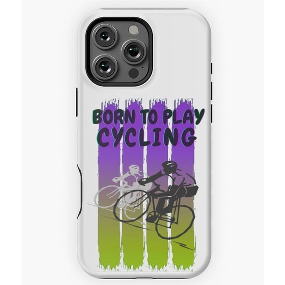 Born To Play Cycling Sports M4759 Phone Case for iPhone 17 16 15 14 13 12 11 Pro Max