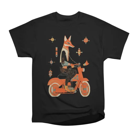 Born To Ride Fox T-Shirt Tee Gift For Him Merch For Her Apparel For Friend